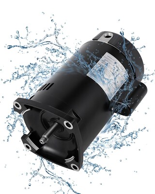 B2854 Pool Pump Motor Replacement 1.5HP 3450RPM, 115V/230V 56Y Frame Motor