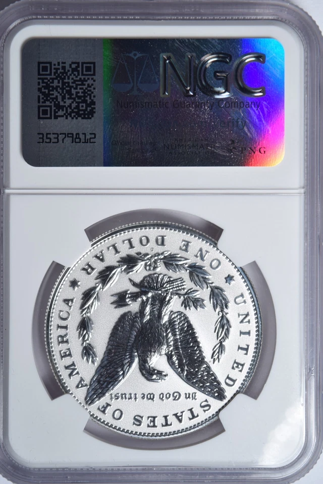 2023-S MORGAN SILVER DOLLAR REVERSE PROOF NGC PR70! - Image 2 of 2