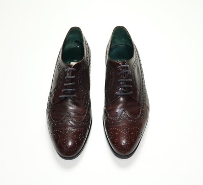 GUCCI Leather Brogues in Burgundy, USA Size 9, European 41 1/2