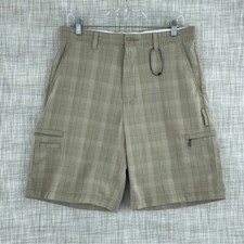 Greg Norman Mens Size 30 Plaid golfing shorts 1852