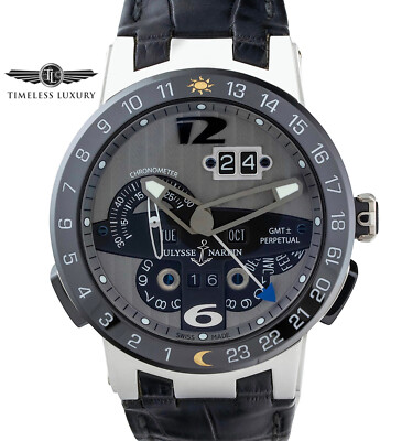 Mens Ulysse Nardin El Toro Black Toro 329-00 Platinum 43mm