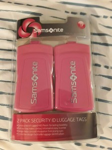 samsonite security id luggage tag
