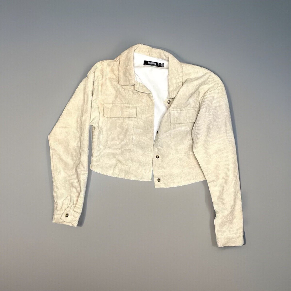 Cord Jacket Missguided Beige Jacket Missguided Cord Shacket Camel