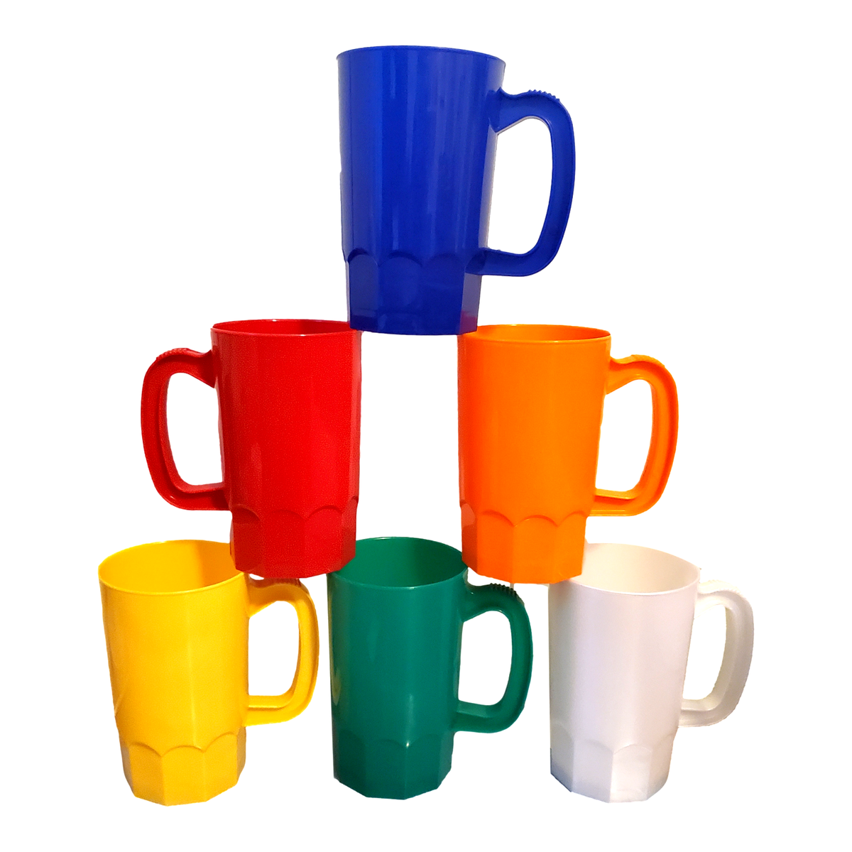 6 Beer Mugs, 1 Pint, Made in America, Lead Free Non Toxic Free Ship