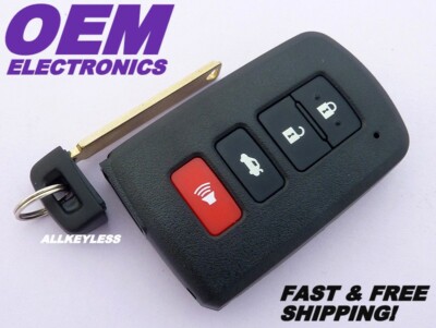 OEM Reshelled TOYOTA CAMRY COROLLA smart keyless entry remote key fob HYQ14FBA