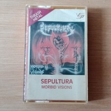 SEPULTURA Morbid Visions - RARE Malaysia Cassette Thrash Metal