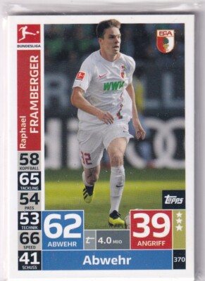 Match Attax Bundesliga 2018-19 No. 370 Raphael Framberger
