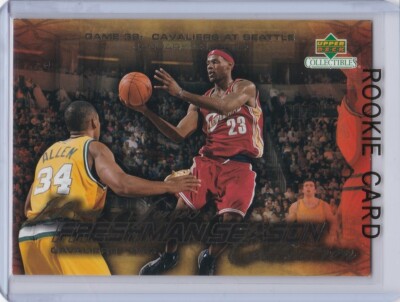 LEBRON JAMES ROOKIE CARD Upper Deck Basketball RC Los Angeles