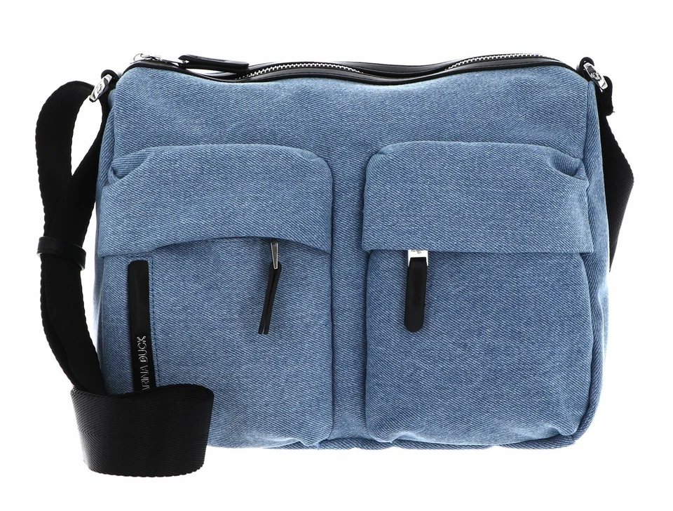 MANDARINA DUCK Hunter Denim Crossover Umhängetasche Jeans Tasche blau