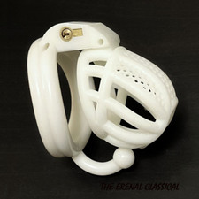 Plastic Male Chastity Device Resin Cage for Men Short/Standard Locking Belt