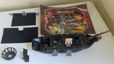 MEGA BLOKS Pirates Of The Caribbean #1069 Flagship Battlers BLACK PEARL 4 PARTS