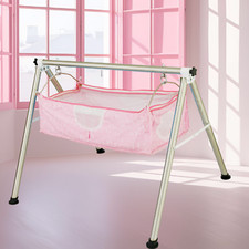 TinyTyke - Manual Baby Cradle Round Pipe- Semi Foldable Swing Cradle