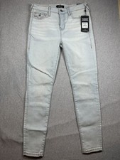 True Religion Jennie Curvy Mid Rise Single Needle Super Skinny Ankle Jeans Sz 28