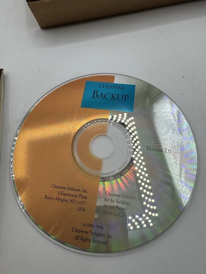 Vintage Cheyenne Backup Software V2.0 for Microsoft Windows ‘95 PC CD-ROM 1991 - Image 2 of 4