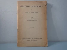 British Aircraft How to Spot Them Hutchinson & Co circa 1944 RARE PAMPHLET