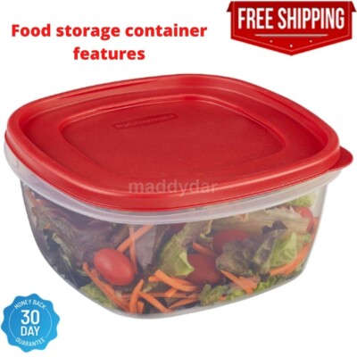Rubbermaid Easy Find Lids Food Storage Container Rectangular