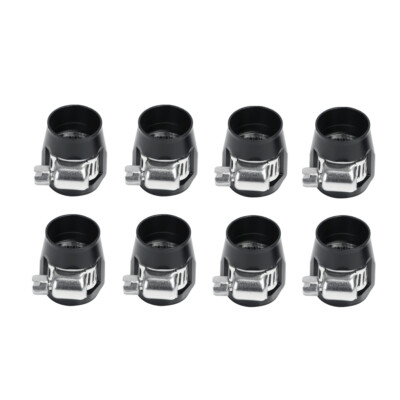 LokoCar Hex Hose Finisher Clamp 6AN 8AN 10AN Screw Band Hose End Cover Fittings