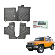 RUBBER FLOOR MAT SET 4 PCS FJ CRUISER 2007-2014 TOYOTA GENUINE