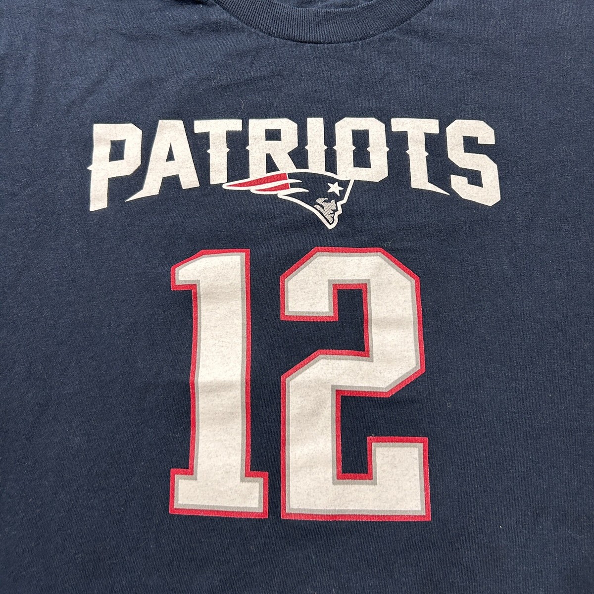 Tom Brady #12 New England Patriots Jersey Boy's L (14/16) T-Shirt