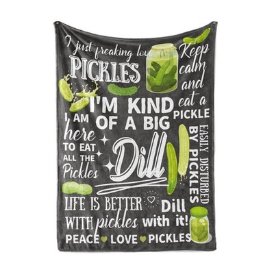 Pickle Gifts, Throw Blanket for All Seasons, 50 * 65 Inches
