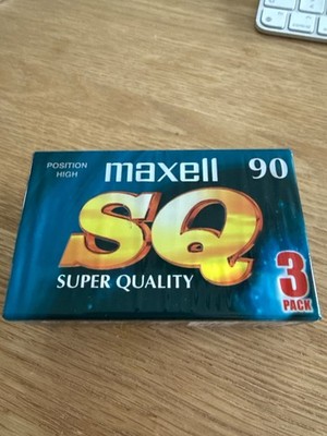 Maxwell SQ 90 Audio Kassetten 3er Pack Neu und OVP