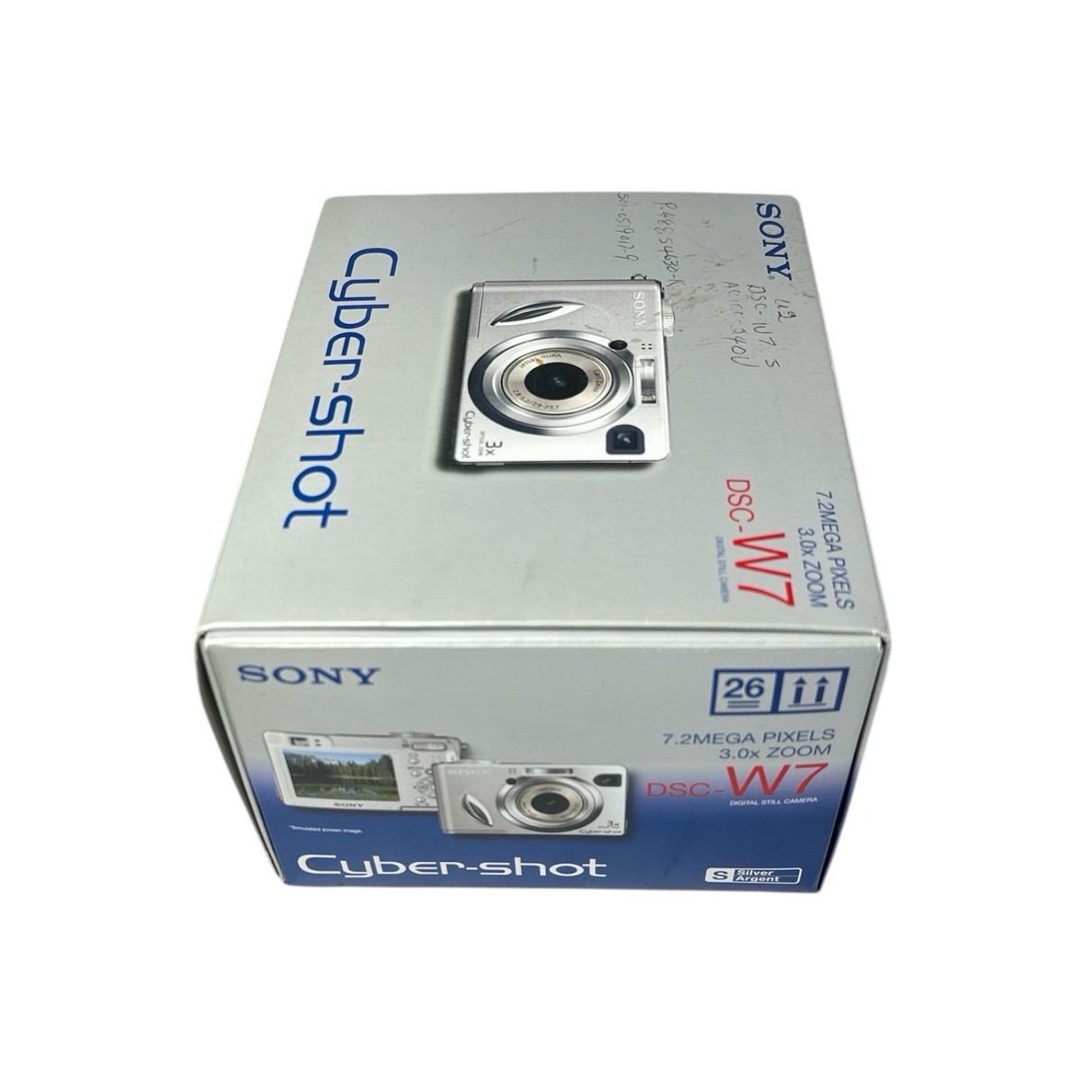 Sony Cyber-shot DSC-W7 7.2MP Digital Camera Silver Tested USB A/V