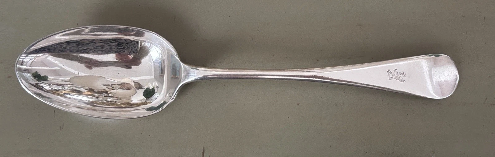 Vtg Large Serving Spoon Silver Plate Stag Deer Charles William Fletcher English