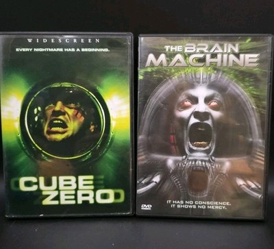 Cube Zero & The Brain Machine - DVD Widescreen Horror Sci-Fi Cult Movie