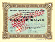 Rheine r Maschinenfabrik Windhoff Akcja założycielska 1914 Münsterland Auto Westfalia