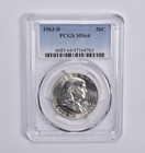 1963-D Franklin Half Dollar MS64 PCGS Blue Label *3605 — photo 1