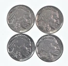 Buffalo Nickels Sharp Horn XF/AU - 1936 1935 1935 1935 Lot Collection *346