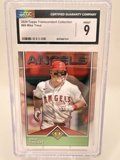 Topps 2024 Transcendent Collection Mike Trout #89 CGC 9 Insert Angels MLB