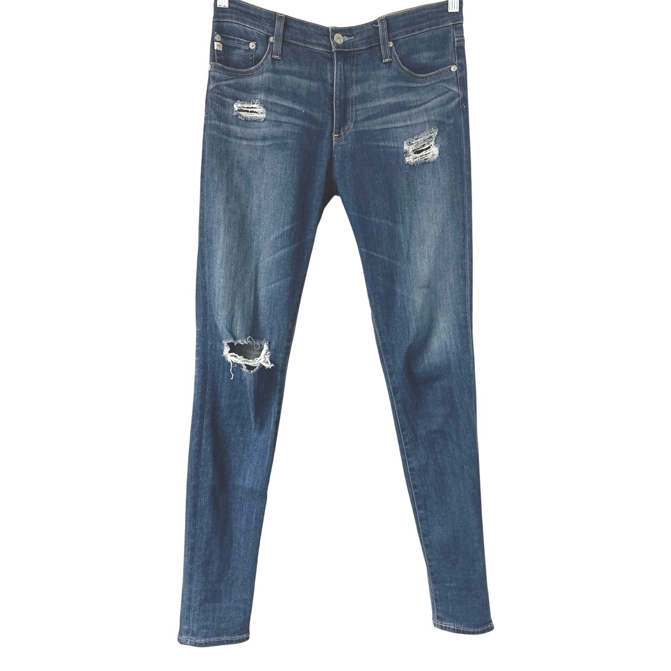 AG Adriano Goldschmied Farrah High Rise Skinny Jeans Distressed Women’s Size 28R