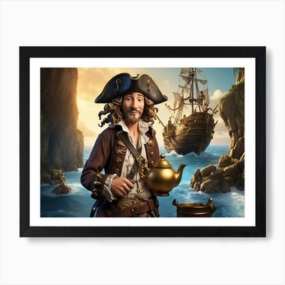 Fluch der Karibik 2 Kunstdruck gerahmtes Wandbild Poster Leinwanddruck Bild