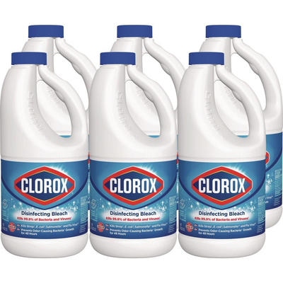 #ad #ad Clorox 32260 43 oz. Bottle Concentrated Regular Disinfecting Bleach 6 CT New $35.68