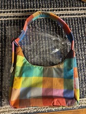 Baggu x UO Exclusive colorful Madras Mini Shoulder Bag NWT