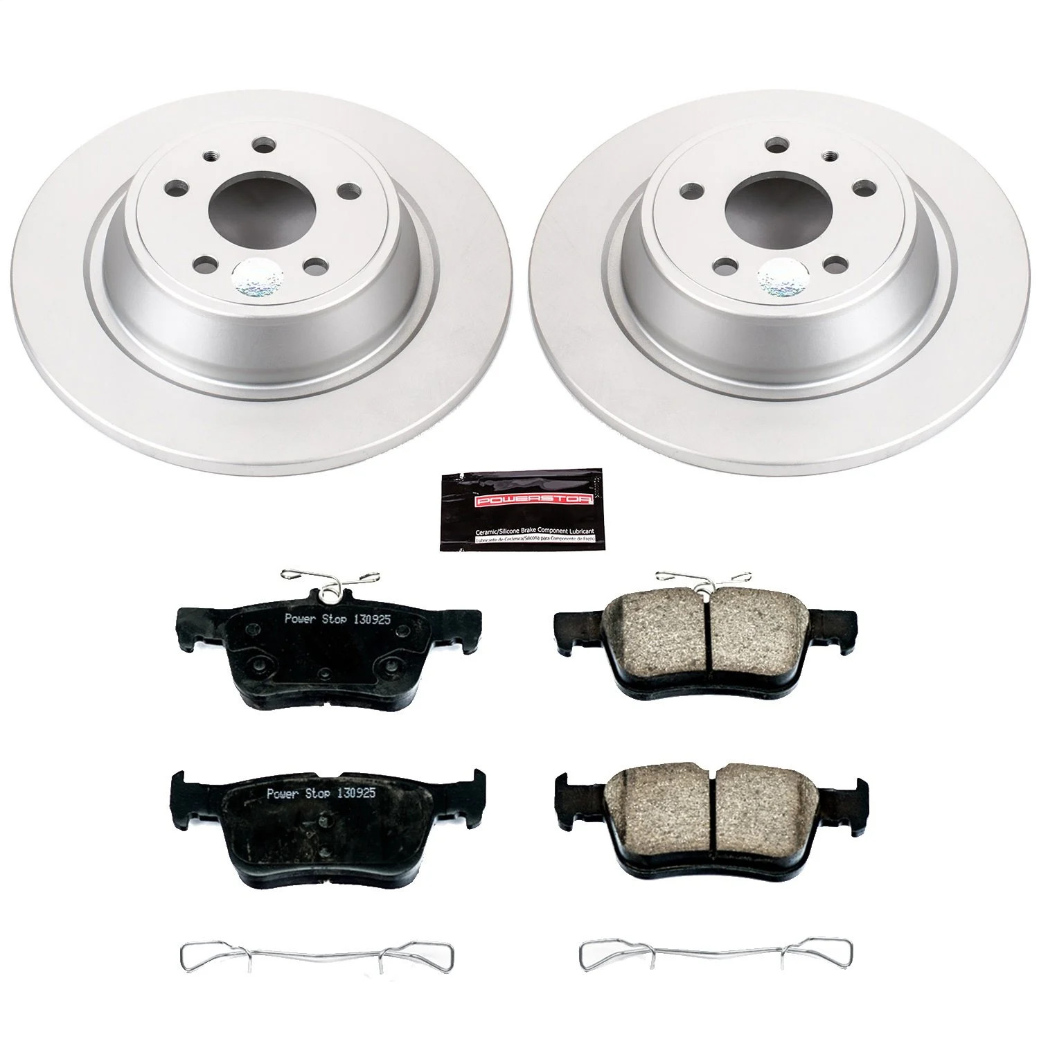 Power Stop CRK6559 Z17 Evolution Brake Kit with Genuine Geomet Coated Rotors And