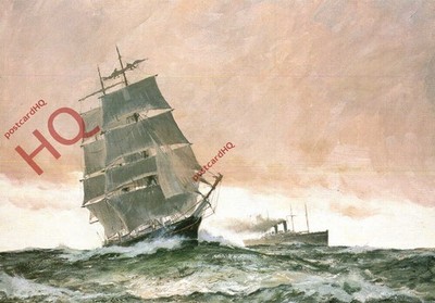 Ansichtskarte__David Cobb, Cutty Sark, Segel und Dampf