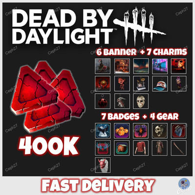 Dead by Daylight - 400K Bloodpoints + 7 Badges + 6 Banner + Charms - Twitch Drop