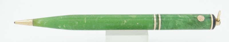 Wahl Eversharp Gold Seal Jade Green & Gold 1.1mm Ringtop Pencil - 1930's