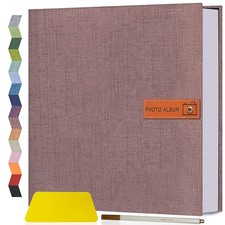 Popotop Large Self-Adhesive Photo Album 4x6 5x7 8x10 Scrapbook DIY Picture