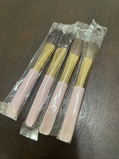 Lote de 4 Pinceles de Sombra de Ojos Mary Kay Rosa Vintage 2-1/4" Nuevos en Paquete Envío Rápido