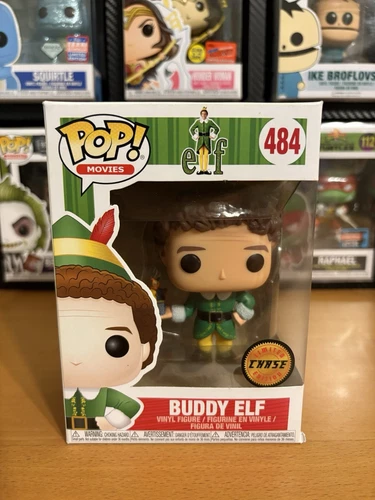 Funko Pop! Movies: Elf Buddy Elf #484 Chase (with  Jack-in-the-Box) W/Protector!
