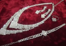 vintage jewellery sets necklace, earrings, bracelet, ring