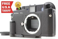  TOP MINT w/Grip Voigtlander Bessa R3A Black Rangefinder 35mm Film Camera JAPAN