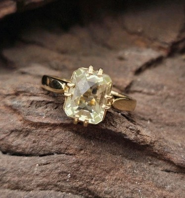 9ct Gold Citrine Ring, Size N, Hallmarked 2005, Excellent Condition, Stunning