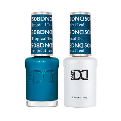 DND Daisy | 508 Tropical Teal | Gel Polish & Nail Lacquer Duo Set | 0.5 oz