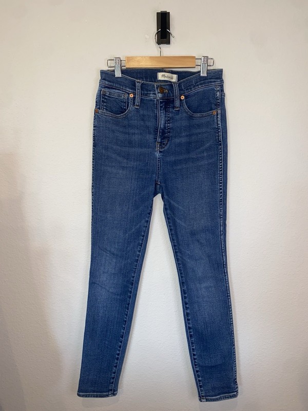 Madewell 10” High Rise Skinny Jeans Women’s 25 Petite Medium Wash Stretch Denim
