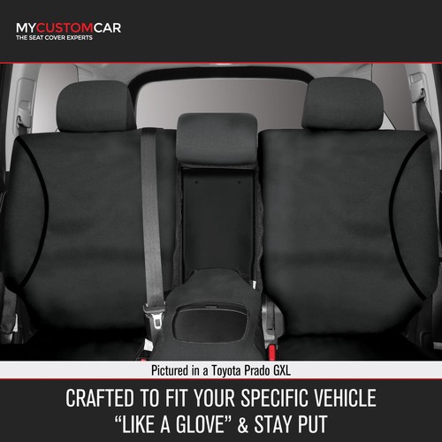 Nissan Pathfinder R51 SUV 2005-2013 Canvas Black Custom Rear Row 3 Seat Covers - Picture 3 of 12
