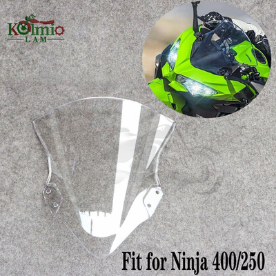 #ad Double Bubble Windshield Windscreen Fit For Kawasaki Ninja 400 EX400 2018 2026 $34.97